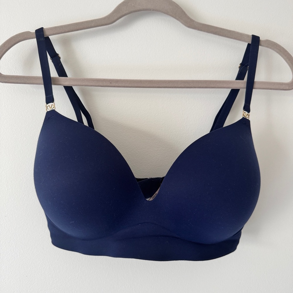 Navy Padded T-Shirt Bra - Women Intimates